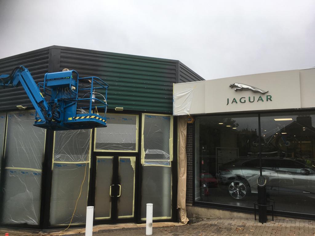 Jaguar Car Dealerships | On-Site Spraying and Cladding Coating Restoration